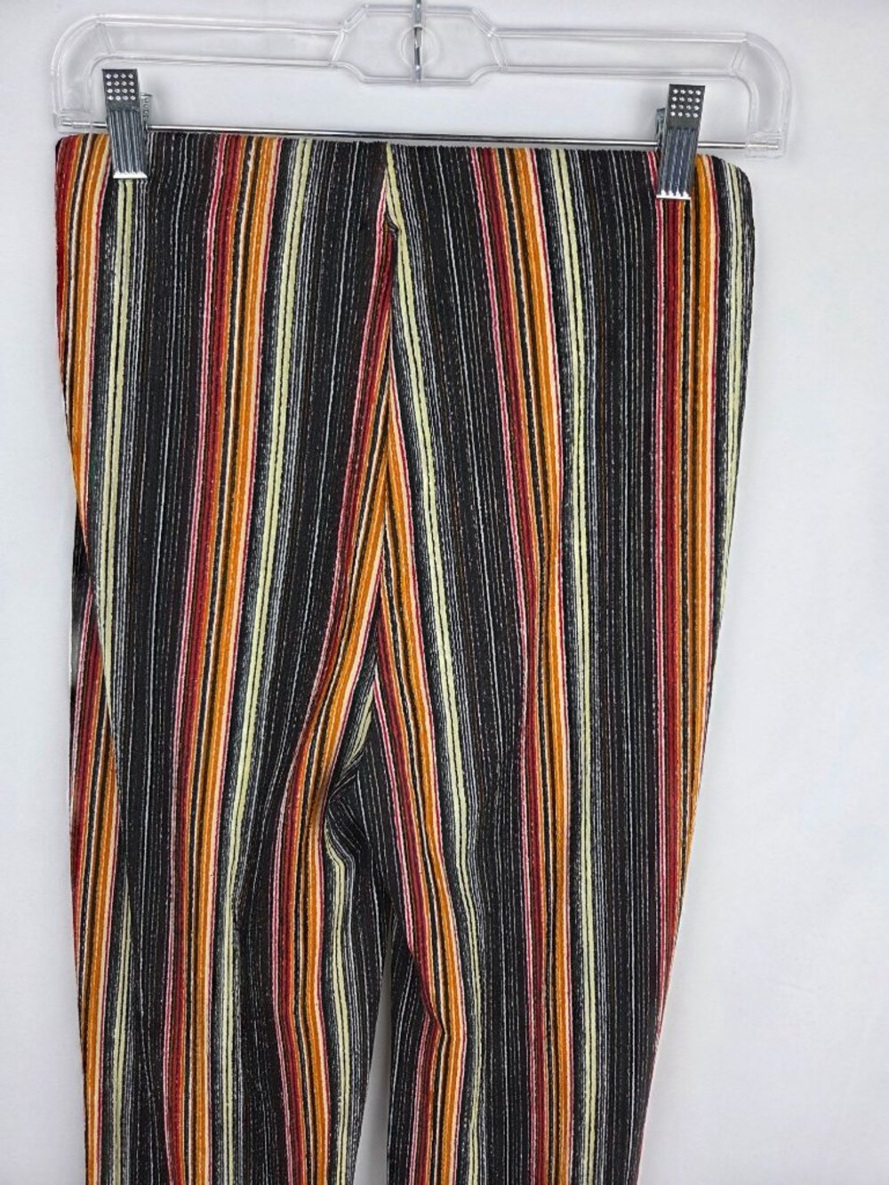 Free People Kitty Flare Pants Sz S Striped Knit Bell Bottom Boho Retro 70s EUC - Picture 5 of 14